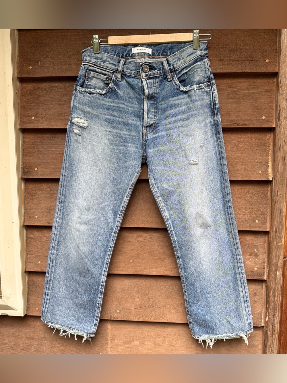 Moussy Vintage Distressed Jeans Size 26